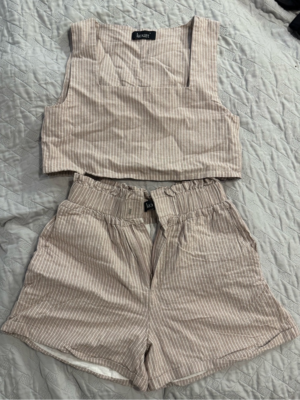 Linen/Cotton Striped set
